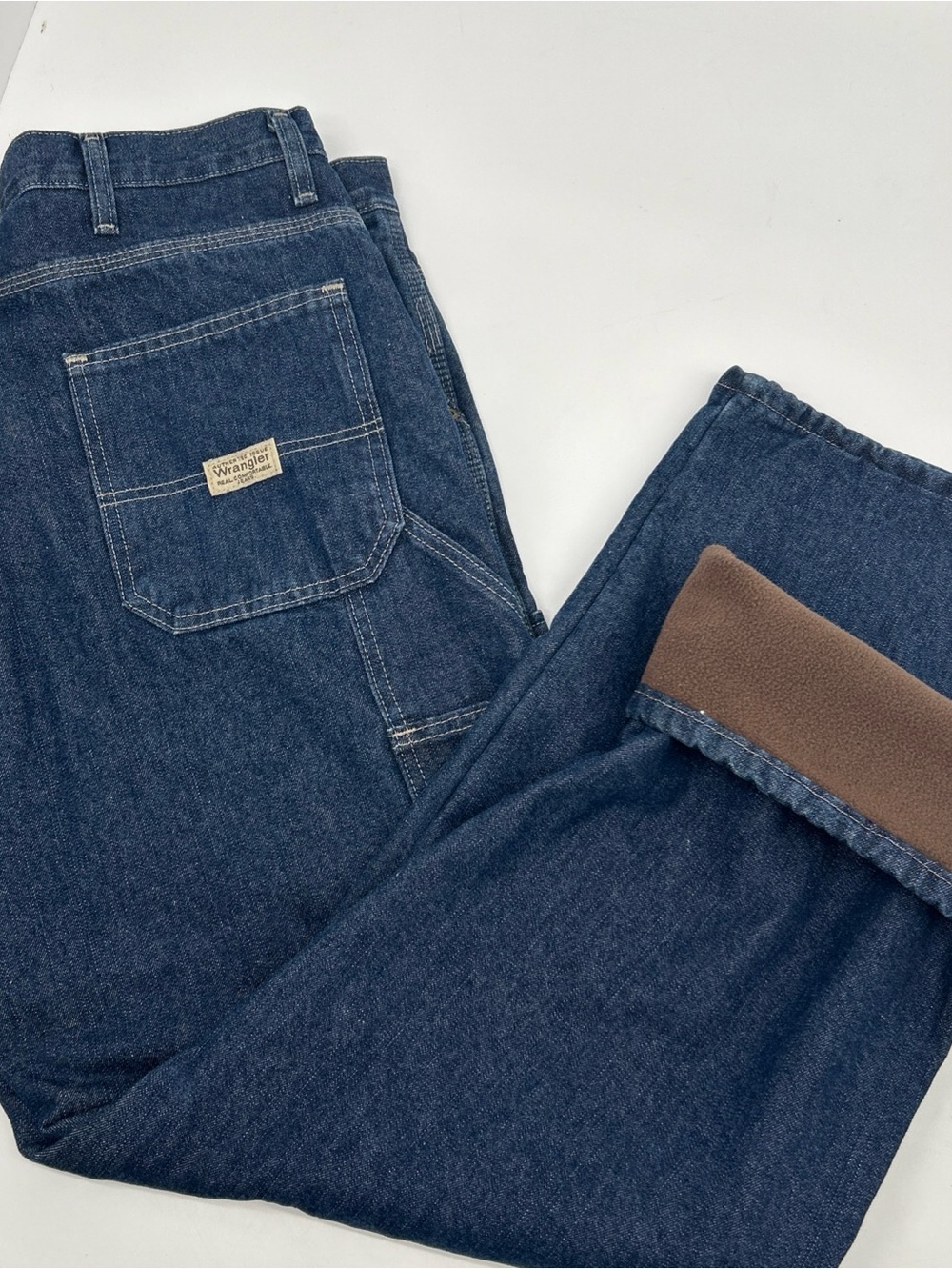 Wrangler Authentic Insulated Carpenter Work Pants Warm And Flexible 34x32